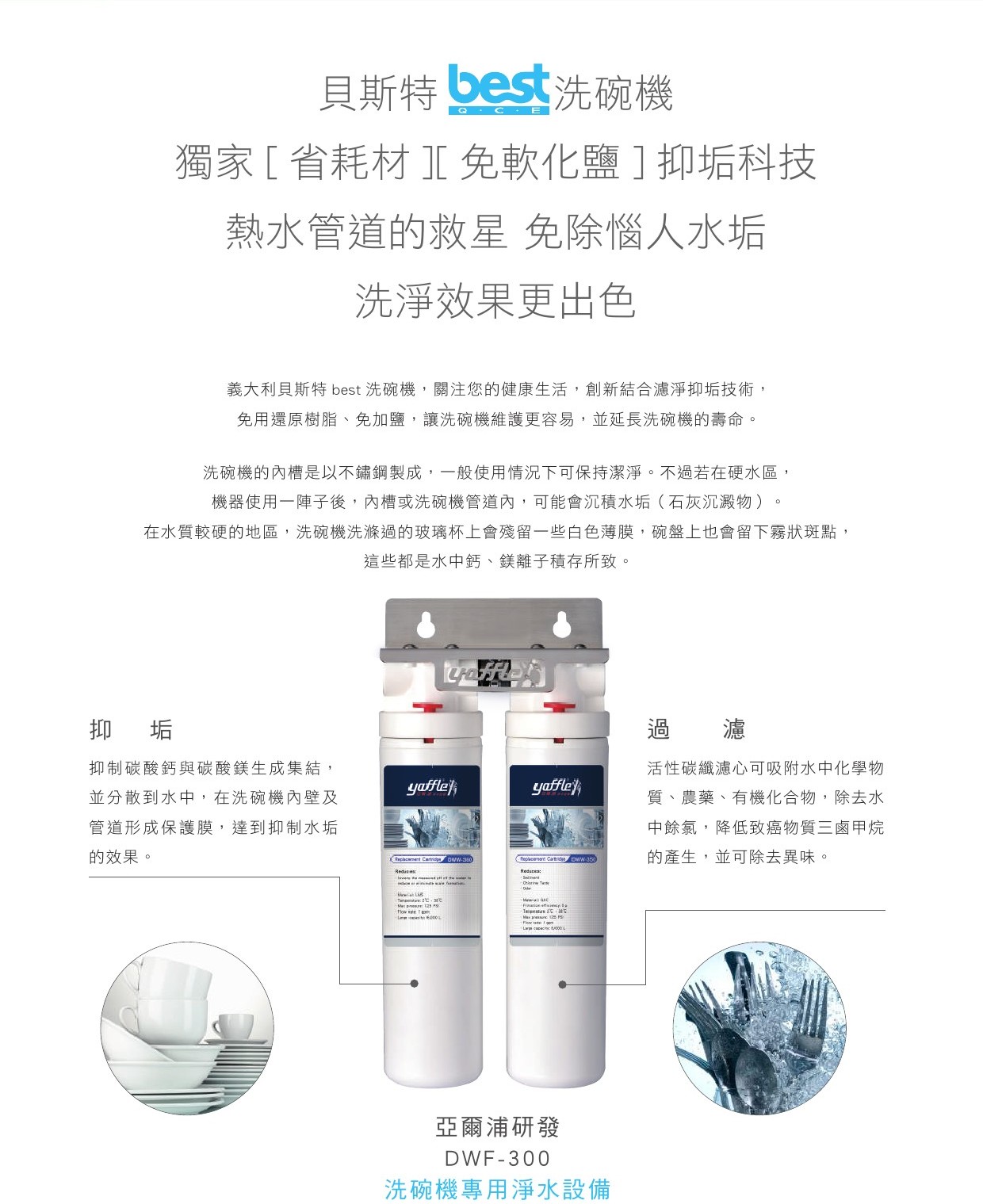 洗碗機專用淨水設備